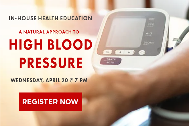 A Natural Approach to High Blood Pressure 04-20-2022